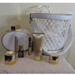 Estee Lauder Re-Nutriv 7Pcs Luxury Skincare Gift Set & Makeup Cosmetic Pouch Set