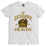 Teetown - T Shirt Homme - All Designer Go To Heaven - Cute Art Birthday Angel Present Artist - 100% Coton Bio