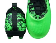 Puma ONE 19.2 HG Mens Football Boots Green- Black-Charcoal Gray