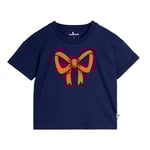Mini Rodini T-shirt med rosett Blue | Blå | 116/122 cm