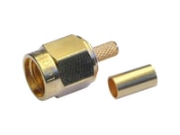 Telegärtner Sma-Kabelstecker Crimp G08 Löt/Crimp, C0114, G08 (Rd-316), Gold (Standard) - 5 Stück (J01150a0021)