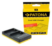 Patona Dual Quick-Lader forNikon EN-EL5+, ENEL5 inklusiv USB-C cable 150601963 (Kan sendes i brev)