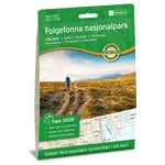 Nordeca Folgefonna nasjonalpark Topo 3000 1:50000 turkart 3005 2022