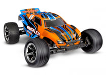 Traxxas Rustler 2WD 1/10 RTR TQ EHD Orange USB-C Med Batteri/Laddare