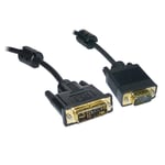 10M DVI DVI-I/DVI-A to SVGA VGA PC Monitor Cable Lead 10 Metre
