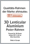 Empire merchandising 392060 marque shinsuke cadre interchangeable pour poster grand a 3–3D 30 x 42 cm en aluminiumit dimensions extérieures: env. 33,4 x 45,8 cm-neuf 30 mm en aluminium-coudée métal-oh-argent