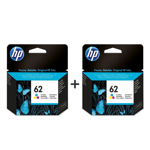 HP62 Colour Original Ink Cartridge C2P06AE for HP Envy 5640 5540 5541 5542 2x