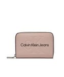 CALVIN KLEIN CK JEANS SCULPTED Medium zip around wallet