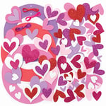 Baker Ross Heart Foam Pack of 3, Valentine's Wreath Craft Kit for Kids (FC448), Assorted