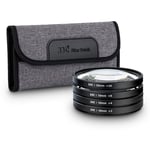 JJC 40.5mm Close-Up Filter Kit Macro Lens Filter (+2,+4,+8,+10) 4 Pieces/Set with Lens Filter Pouch for Canon Nikon Sony Pentax Olympus Fuji DSLR Camera