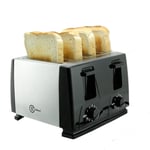 Belaco Toaster 4 Slice toaster BT410 steeliness steel housing black toaster