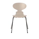 Fritz Hansen - Myran 3101 färgad askfanér stålstativ varm grafit light beige - Matstolar - Arne Jacobsen - Beige - Metall/Trä