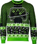 Numskull Xbox Ready to Play Official Unisex Knitted Jumper, Medium-Ugly Novelty Christmas Sweater Gift