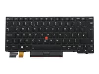 Chicony - Ersättningstangentbord För Bärbar Dator - Med Trackpoint - Bakgrundsbelyst - Qwerty - Brittisk - Svart - Fru - För Thinkpad L13 Gen 2  L13 Yoga Gen 2  X13 Gen 1