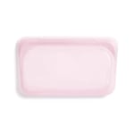 STASHER Rainbow Pink Sandwich Snack Reusable Bag, 0.29L