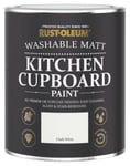 Rust-Oleum Matt Kitchen Cupboard Paint 750ml - Chalk White