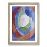 Big Box Art Robert Delaunay Forms Framed Wall Art Picture Print Ready to Hang, Oak A2 (62 x 45 cm)