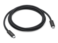 Apple Thunderbolt 4 Pro - Thunderbolt-kabel - 24 pin USB-C (hann) til 24 pin USB-C (hann) - USB 3.2 / USB4 / Thunderbolt 3 / Thunderbolt 4 / DisplayPort - 1.8 m - aktiv, støtte for kjedekopling - svart