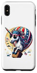 Coque pour iPhone XS Max Montgolfière licorne 4 juillet pour garçons, filles, femmes, enfants