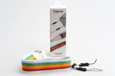 Polaroid Camera Strap Flat Rainbow White (1708792573)