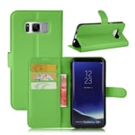 Samsung Galaxy S8 Plus Case with Card Holder (Green) Grön