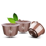3PCS Reusable Coffee Capsule Filter Refillable Pod for Dolce Gusto Nacafe Maker