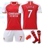 23- Arsenal hemma fotboll dräkt 7 Saka 8 Erdegao tröja NO.11 MARTINELLI Vuxna barn Komfort NO.7 SAKA 24