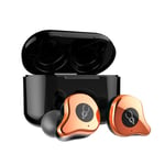 TWS écouteur sans fil Bluetooth 5.0 Hi-Res QCC3020 4 micros avec réduction de bruit Casque de sport, Orange