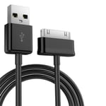 30 pin USB-kabel laddkabel/datakabel, kompatibel med Samsung P1000/N8000/N8010 Samsung P1000 Svart 1 m