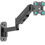 ONKRON Monitor Wall Arm for 13-34 inch Monitor & TV, Gas Spring Monitor Arm Wall Mount Weight up to 8 kg - Full Motion TV Wall Mount VESA 75x75 & 100x100/TV Brackets Tilt and Swivel Rotation G150-B