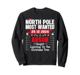 North Pole Most Wanted caught lighting up the Christmas Tree Sweatshirt