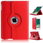 DN-Technology IPad Mini 4 Case,iPad Mini 4 Cover,iPad Mini 4 Leather Case, PU Leather Flip Case Stand Function Slim Case Premium 360 Rotating Case Cover (RED)