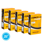 Conti 5 PACK 26" MTB-slangar 26" x 1,75 - 2,5, Butyl, Schraderventil