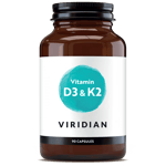 Viridian Vitamin D3 & K2, 90 Capsules