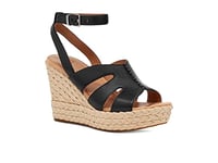 UGG Femme Careena Sandale, Cuir Noir, 42 EU