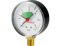 Diamant Teknisk Manometer Å?R. 63Mm 0-6 Bar Gw 2/5