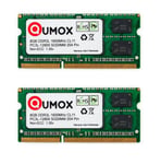 QUMOX 16Go (2x 8Go) 1600MHz DDR3 DDR3L PC3-12800 /PC-12800 (204 broches ) SO-DIMM mémoire pour ordinateur portable 1.35v
