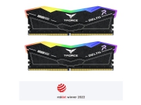 T-Force DELTA RGB - DDR5 - sats - 32 GB: 2 x 16 GB - DIMM 288-pin - 8000 MHz / PC5-64000 - CL38 - 1.45 V - ej buffrad - on-die ECC - svart