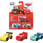 Disney Cars Hot Rod Racers Mini Die-cast Vehicle 3-Pack McQueen, Carla & Jeff