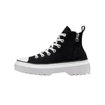 CONVERSE Chuck Taylor All Star Lugged Lift Sneaker, Black/Black/White, 5.5 UK