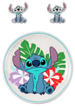 Disney Lilo and Stitch Stud Earrings Trinket Tray Set