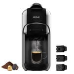 Cecotec machines à café à capsules FreeStyle Compact. Cafetière espresso très compacte 3 en 1. Adaptée pour café moulu, Dolce Gusto et Nespresso.