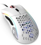 Glorious Gaming Model D Wired Gaming Mouse - 68g Superlight Honeycomb Design, RGB, Ergonomic, Pixart 3360 Sensor, Omron Switches, PTFE Feet, 6 Buttons - Glossy White