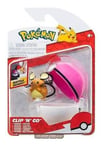 Pokemon - Clip N Go - Pokemon - Clip 'n' Go Dedenne  Loveball /Toys  - J1398z