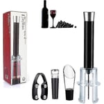 Wino On-the-go Vinöppnare Set Lufttryck Korkdragare Flasköppnare Korkborttagare Present till Vinälskare (LGL) 4 in 1 Set Aluminum Head