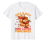 Youth Cute Pancake Art Men Boys Pancake Maker Flapjack Pancakes T-Shirt