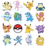 16 st Pikachu diamantmålning Diamantklistermärke 16PCS