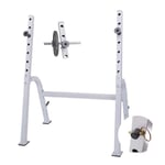 YFFSS Weights Bench, Adjustable Benches Squat Rack Multifunctional Squat Bench Press Split Squat Rack Can Freely Retract Barbell Racks Commercial Fitness (Color : Black, Size : 115 * 94 * 149cm)