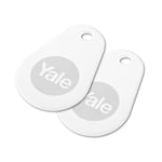 Yale P-YD-01-CON-RFIDT-WH Smart Door Lock Key Tags, White, Pack of 2, Set of 2 Pieces