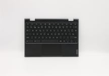 Lenovo Chromebook 100e 2nd Keyboard Palmrest Top Cover Spanish Black 5CB0Y57928